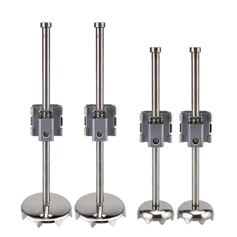 a fish tank lifts up and down a leg of stainless steel, with a long fitting, and the claws of a fishing box lift up and down
